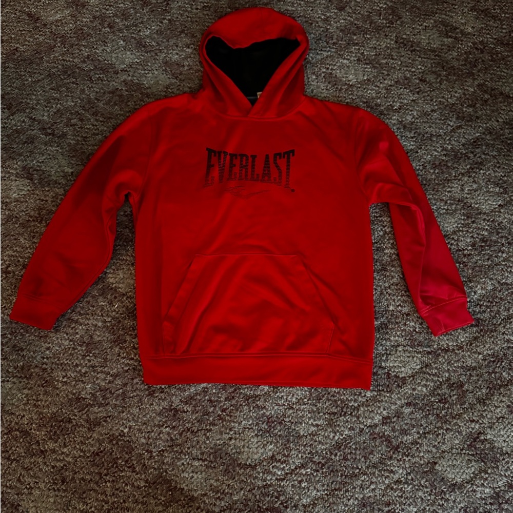 Everlast Black and Red Athletic Hoodie